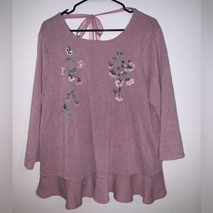 LC Pink Embroidered Shirt